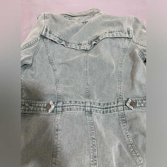 BCBGeneration Military Utility Jacket Women’s Khaki Oceanic Green Drawstring XS - Picture 9 of 11